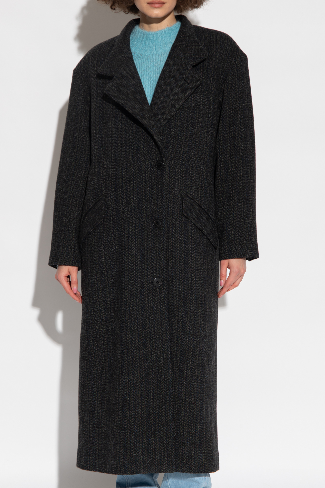 ISABEL MARANT｜COATS (SABINE (MA0102FA A3D17E 50BW)) Marant Etoile 'Sabine' coat | SchaferandweinerShops